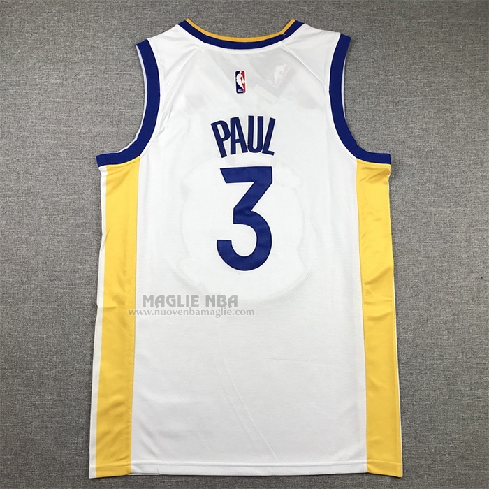 Maglia
 Jordan Poole NO 3 Golden State Warriors Association 2022-23 Bianco
